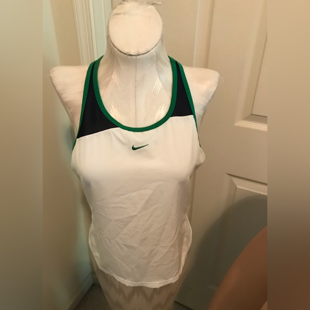 Nike runway show item size M (8-10) white/green/black only bullet remains